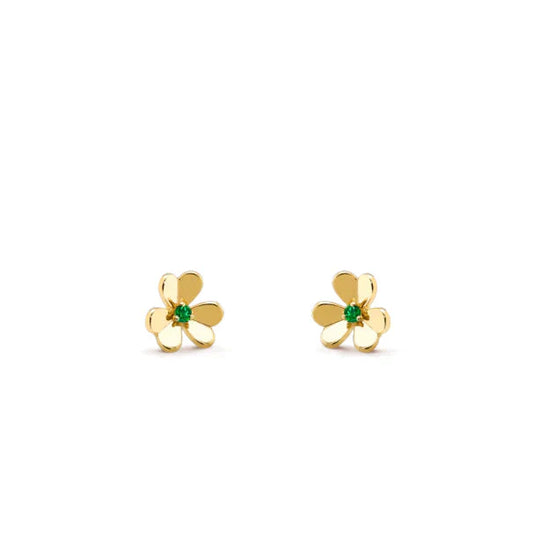 FRIVOLE FLOWER MALACHITE EARRINGS