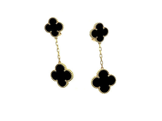 CLOVER 2 MOTIFS EARRINGS (MULTIPLE CHOICESC