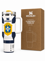 Stanley World Cup 2026 Brazil Tumbler with Handle and packaging box - View 1 | Clistos