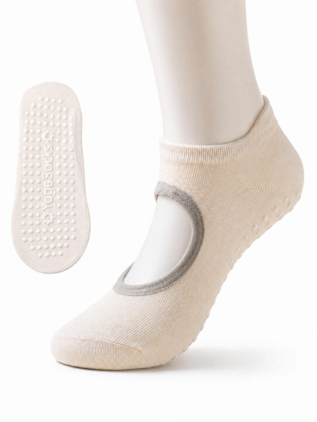StudioGrip Open Back Non Slip Yoga Socks for Women