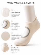 StudioGrip Open Back Non Slip Yoga Socks for Women