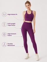 FlowSculpt Padded 2 Piece Yoga Set for Women