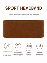 FlexCore Wide Stretch Sports Headband for Women & Men