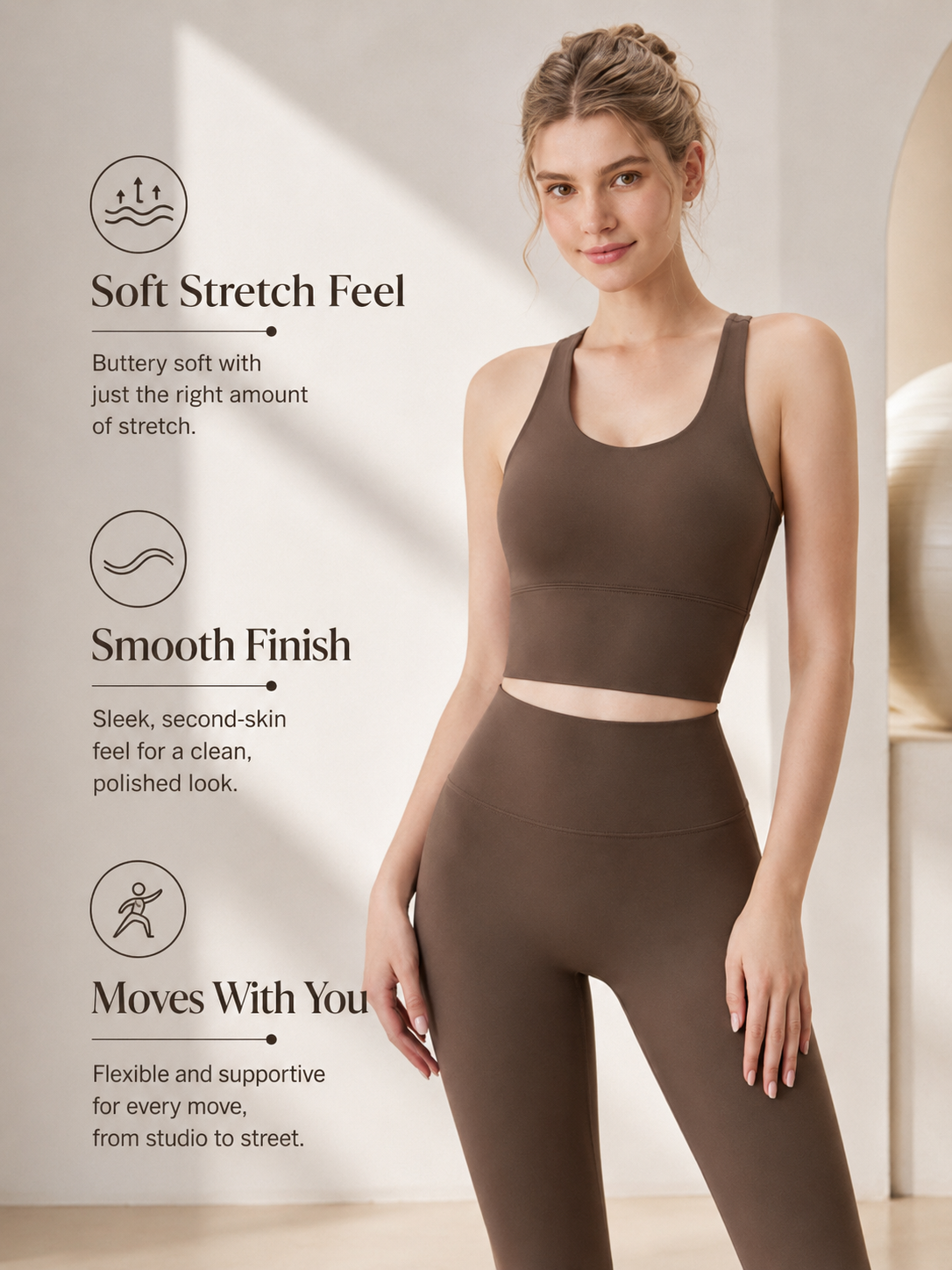 FlowSculpt Padded 2 Piece Yoga Set for Women