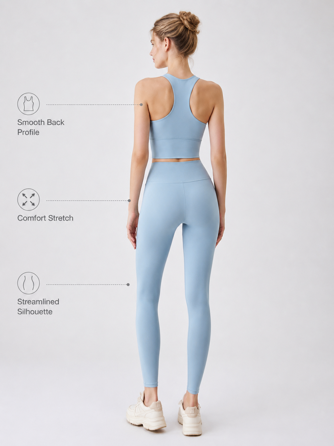 FlowSculpt Sleeveless Padded Yoga Set for Women