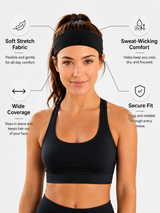 FlexCore Wide Sports Headband for Women