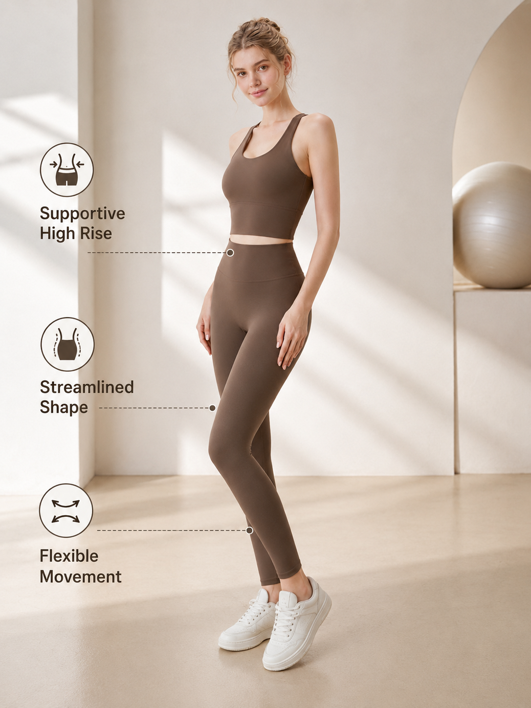 FlowSculpt Padded 2 Piece Yoga Set for Women