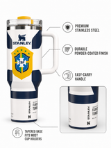 Stanley World Cup 2026 Brazil Tumbler with Handle and packaging box - View 4 | Clistos