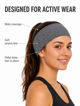 FlexCore Wide Stretch Sports Headband for Women & Men
