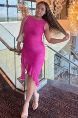 Bay Leaf Ruffle Midi Dress - View 28 | Clistos