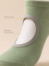 SageGrip Open Back Non Slip Pilates Socks for Women