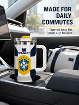 Stanley World Cup 2026 Brazil Tumbler with Handle and packaging box - View 5 | Clistos