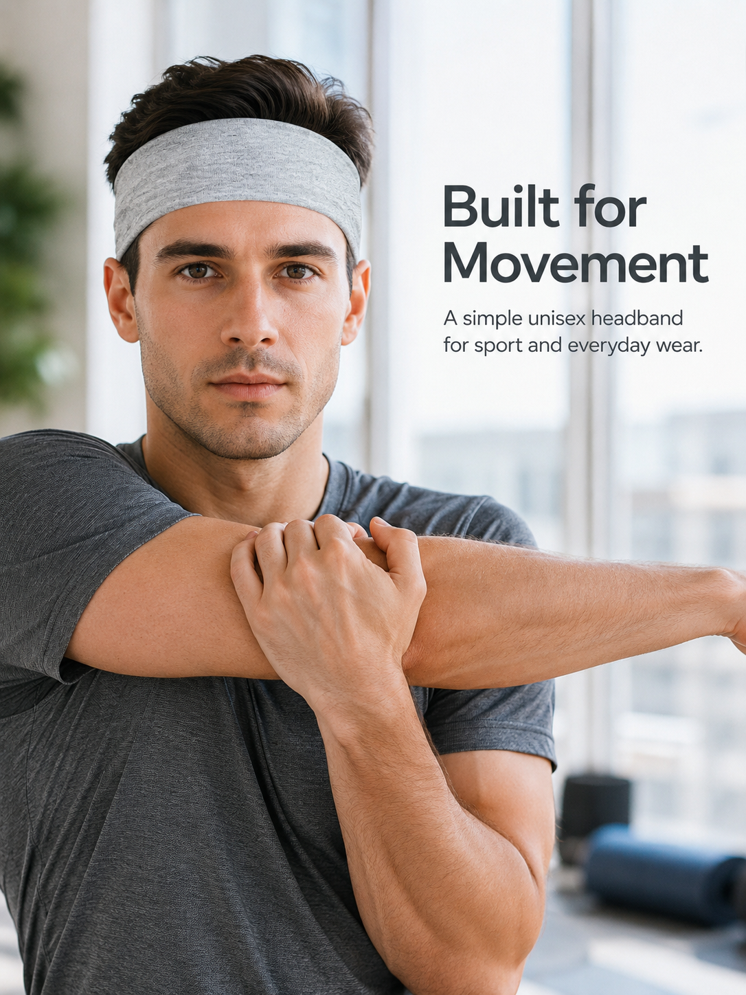 FlexCore Wide Cloth Sports Headband for Women & Men