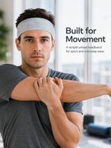 FlexCore Wide Cloth Sports Headband for Women & Men