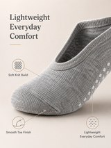 HeatherGrip Open Back Non Slip Pilates Socks for Women