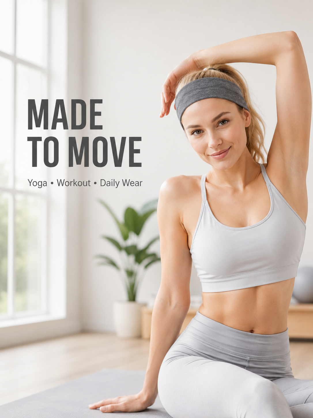 FlexCore Wide Stretch Sports Headband for Women & Men