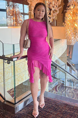 Bay Leaf Ruffle Midi Dress - View 26 | Clistos