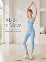 FlowSculpt Sleeveless Padded Yoga Set for Women