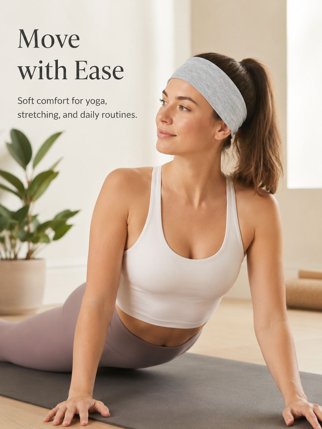 FlexCore Wide Cloth Sports Headband for Women & Men