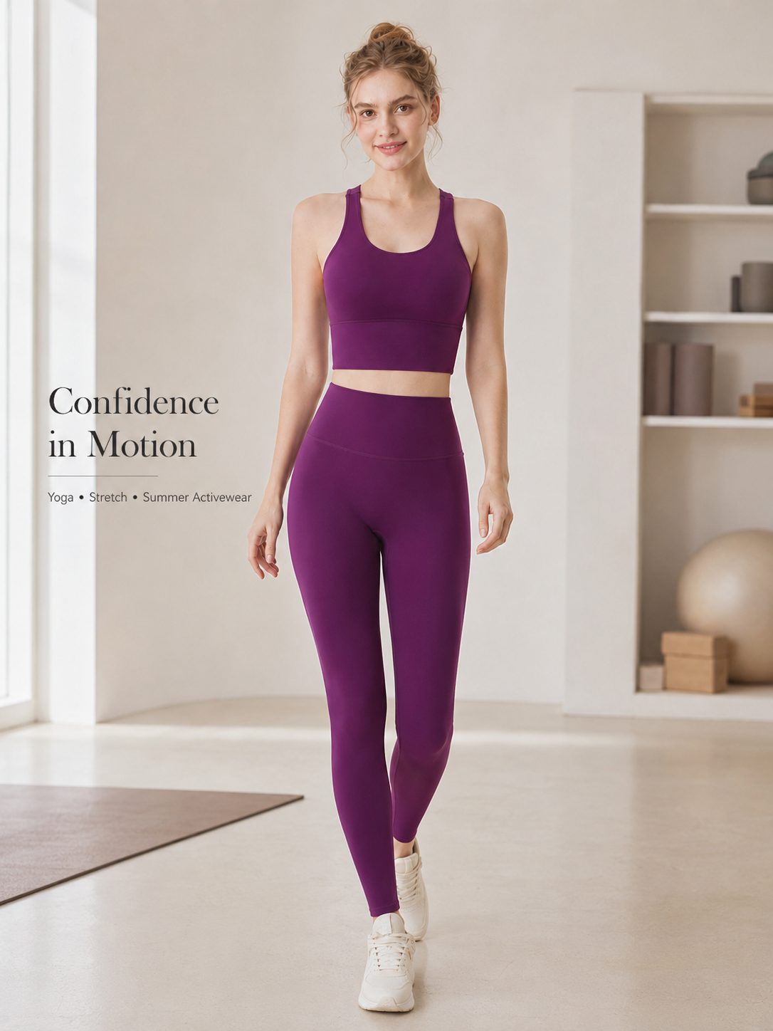 FlowSculpt Padded 2 Piece Yoga Set for Women