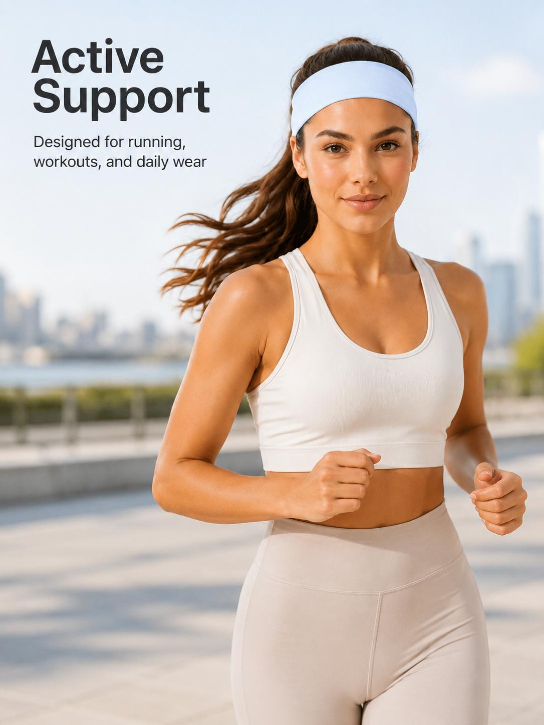 FlexCore Soft Stretch Sports Headband for Women & Men