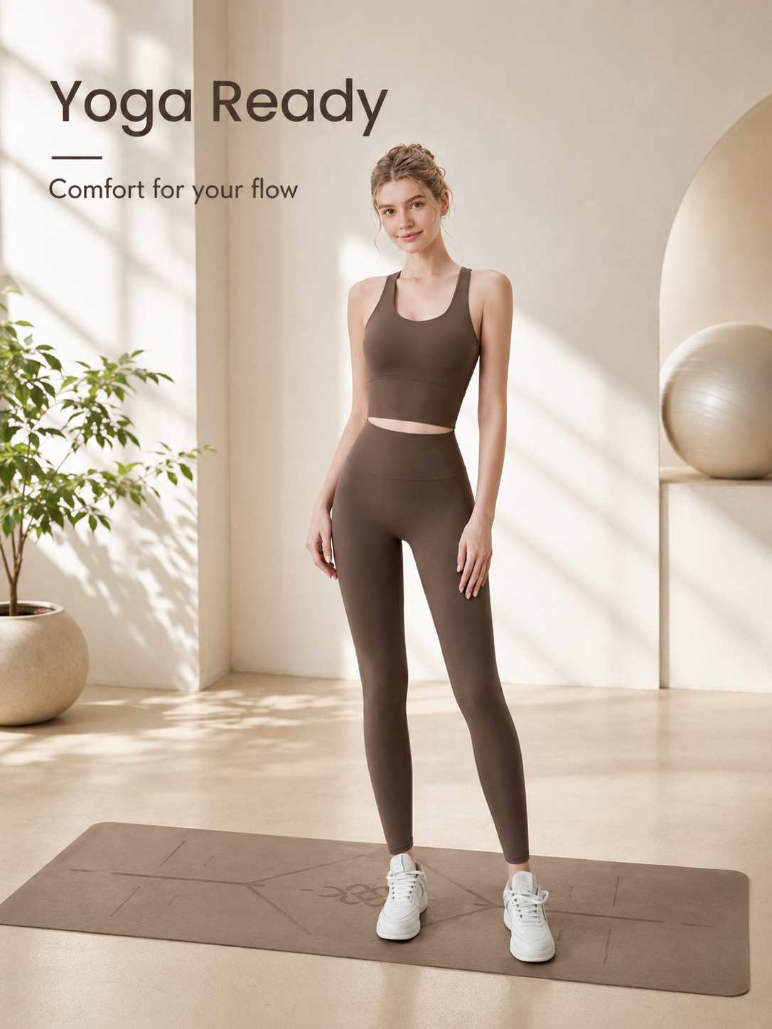 FlowSculpt Padded 2 Piece Yoga Set for Women