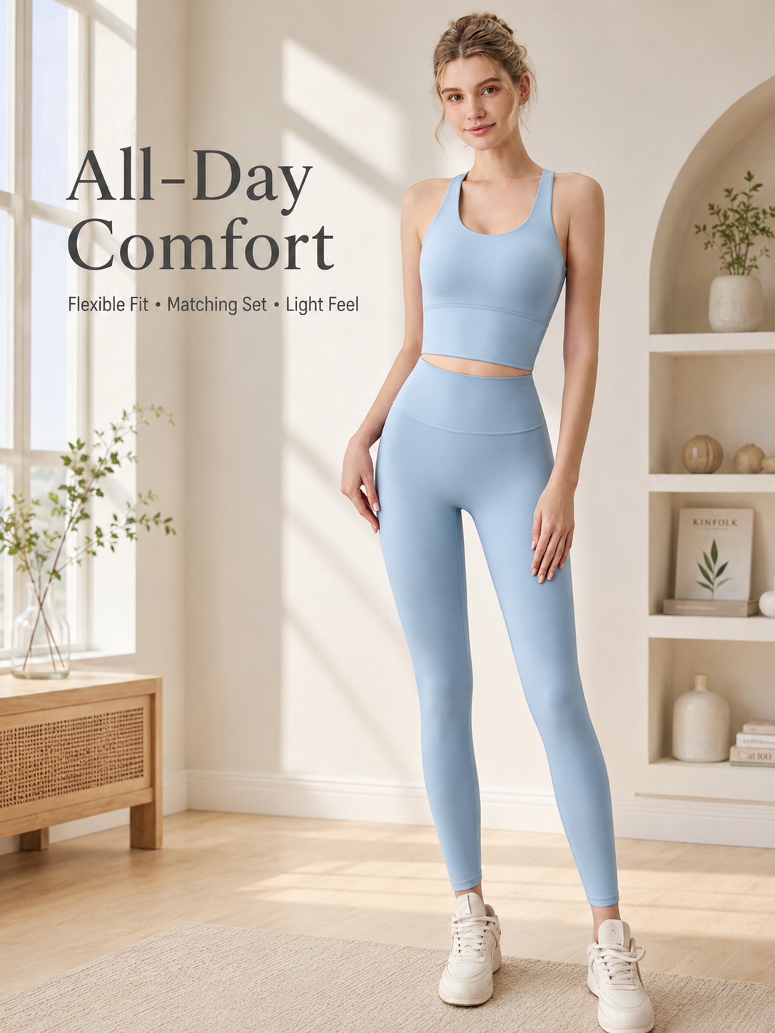 FlowSculpt Sleeveless Padded Yoga Set for Women