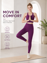 FlowSculpt Padded 2 Piece Yoga Set for Women