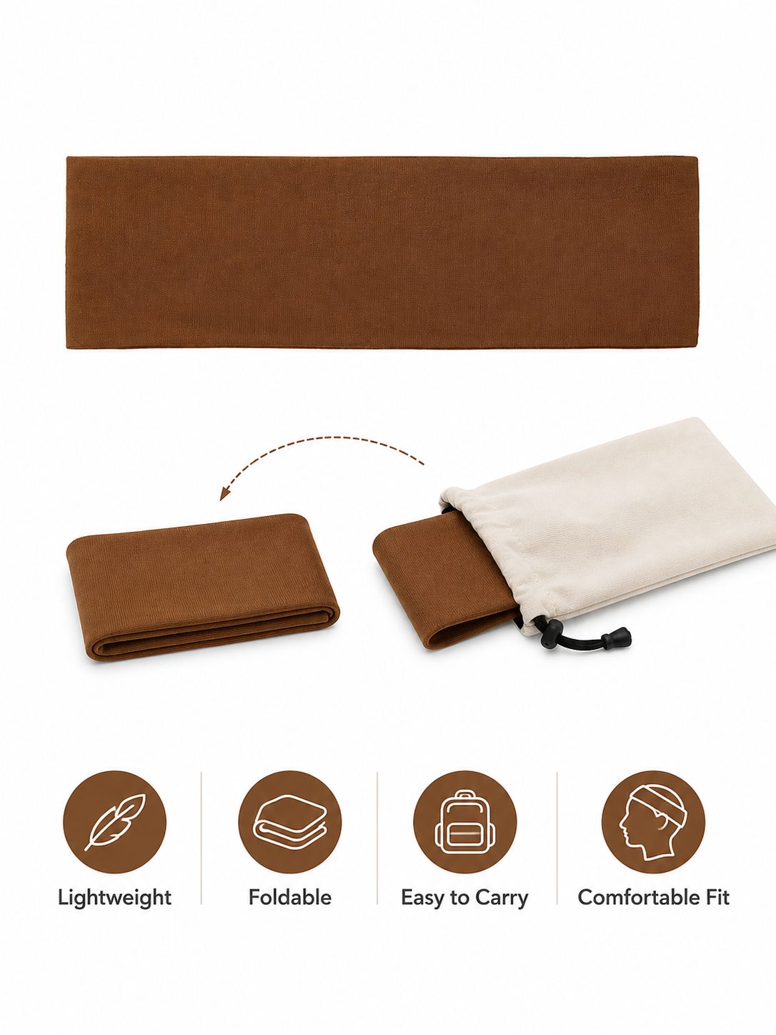 FlexCore Wide Stretch Sports Headband for Women & Men