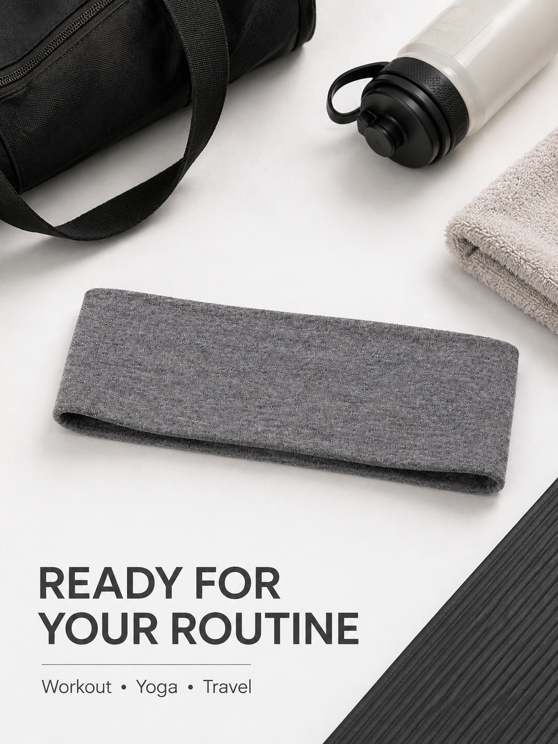 FlexCore Wide Stretch Sports Headband for Women & Men