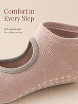 StudioGrip Open Back Non Slip Pilates Socks for Women