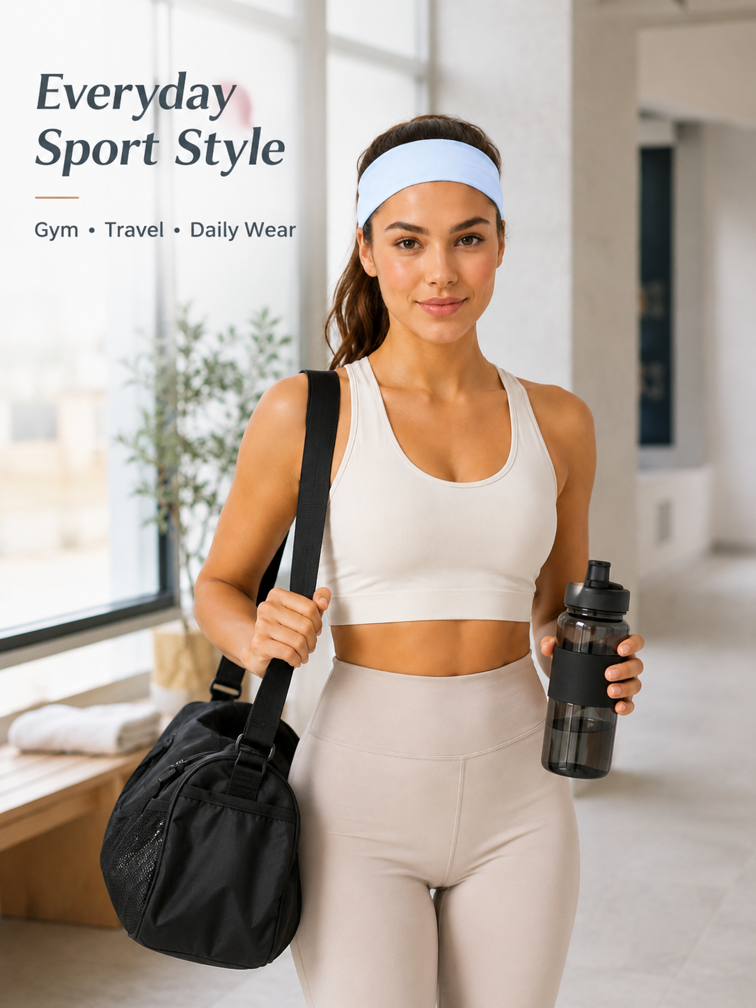 FlexCore Soft Stretch Sports Headband for Women & Men