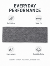 FlexCore Wide Stretch Sports Headband for Women & Men