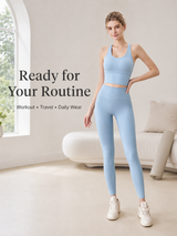 FlowSculpt Sleeveless Padded Yoga Set for Women