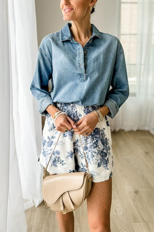 Close-up of a woman's outfit