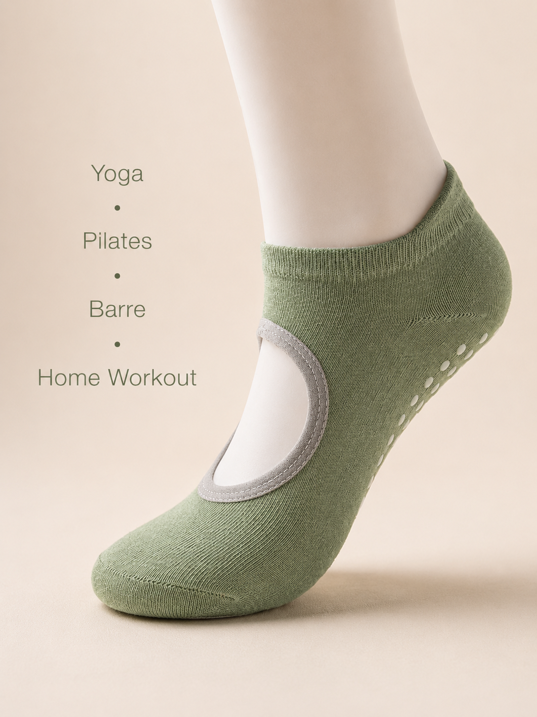 SageGrip Open Back Non Slip Pilates Socks for Women
