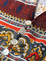 Boho Plunging Neck Mini Dress with Tie Waist - View 6 | Clistos