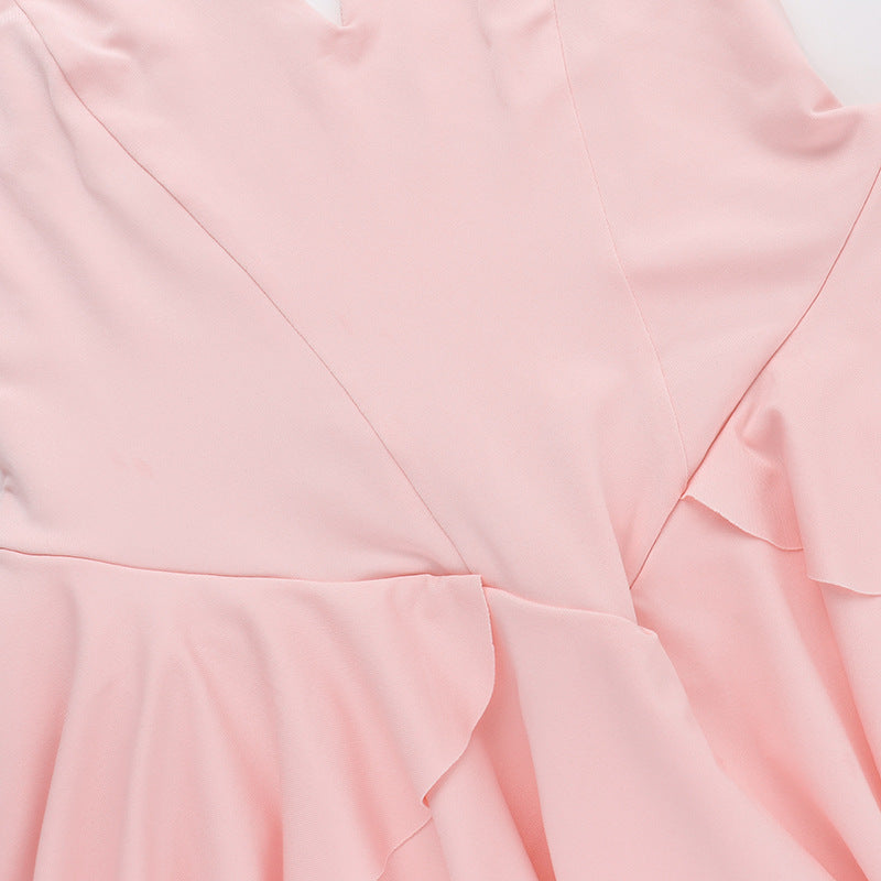 Clistos V-Neck Ruffle Mini Dress - View 11 | Clistos