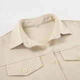 Khaki collared belted shirt dress - View 10 | Clistos