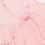 Clistos V-Neck Ruffle Mini Dress - View 12 | Clistos