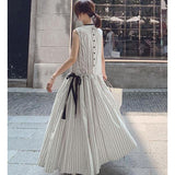 Clistos striped drawstring maxi dress - View 6 | Clistos