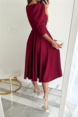 Elegant V-Neck A-Line Velvet Evening Gown by Clistos - View 10 | Clistos