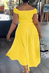 Elegant off the shoulder drawstring two piece set - View 12 | Clistos