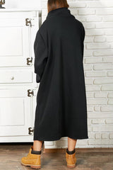 Turtleneck Pocket Midi Dress - View 10 | Clistos