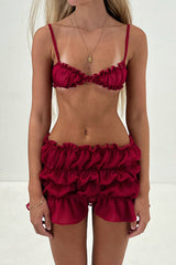 Backless Fold Sleeve Two-Piece Set - View 9 | Clistos
