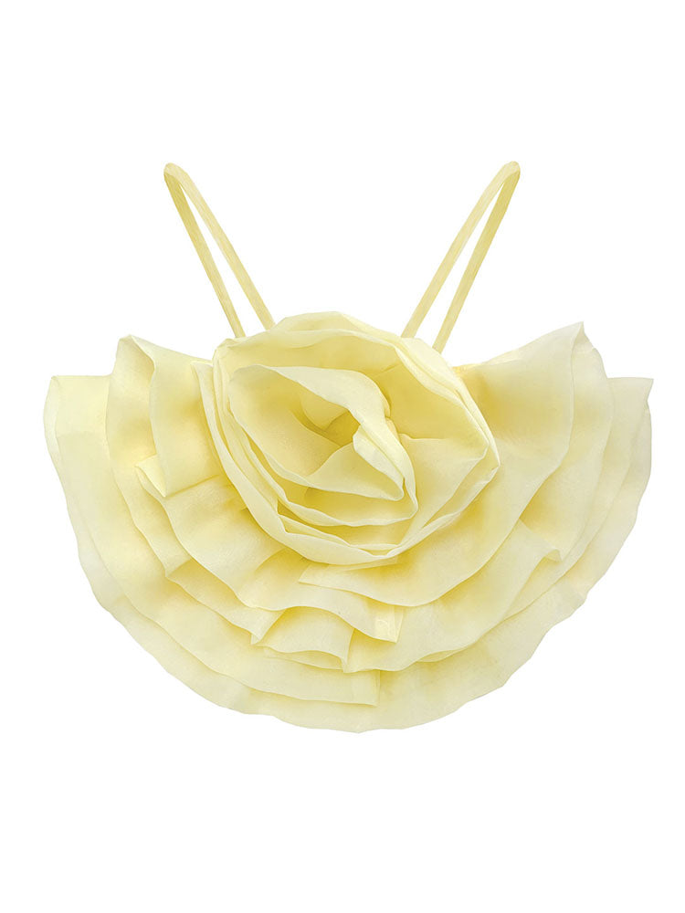 Strapless floral tube crop top - View 8 | Clistos