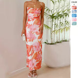 Clistos Off Shoulder Ruched Maxi Dress with Back Slit - View 7 | Clistos