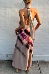 Clistos Halter Backless Maxi Dress - View 8 | Clistos