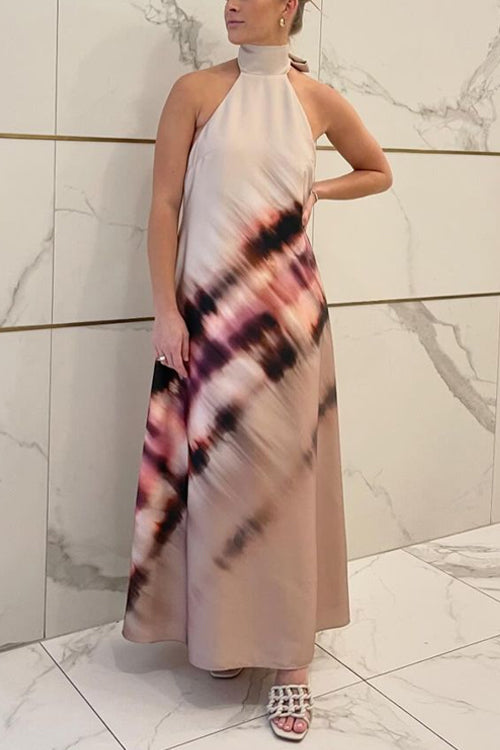 Clistos Halter Backless Maxi Dress - View 10 | Clistos