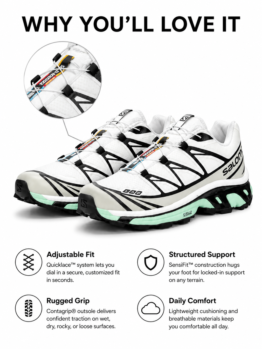 Salomon XT-6 Unisex Fashion Sneakers